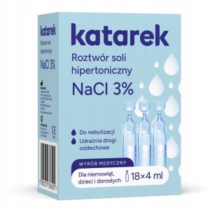 KATAREK Hipertoninis druskos tirpalas 18x4ml NaCl 3%