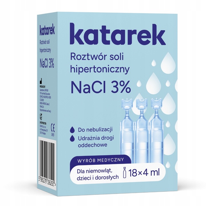 KATAREK Hipertoninis druskos tirpalas 18x4ml NaCl 3%