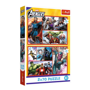 TREFL galvosūkis 2x70 Tapk herojumi / Disney Marvel The Avengers