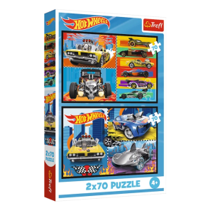 TREFL galvosūkis 2x70 Hot Wheels automobiliai