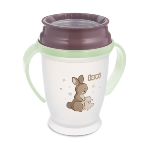 LOVI Puodelis 360 250ml Night&Day Rabbit