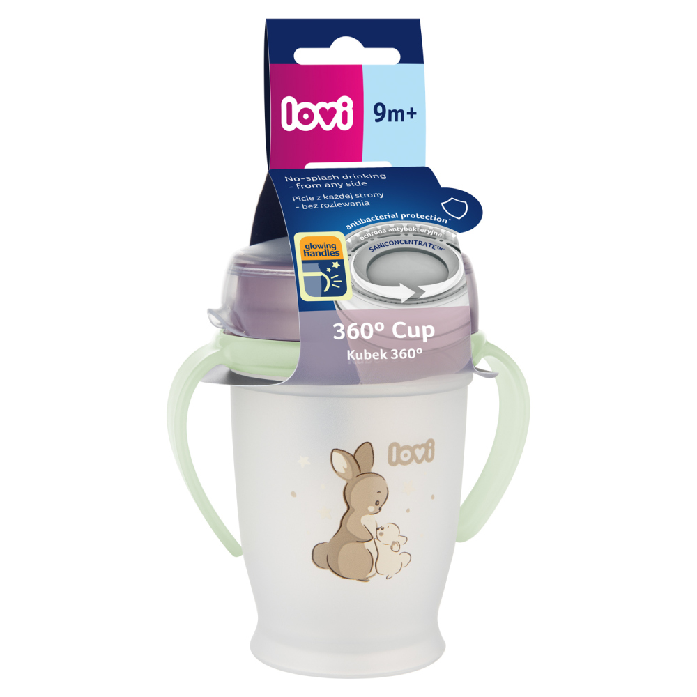 LOVI Puodelis 360 250ml Night&Day Rabbit - Image 2