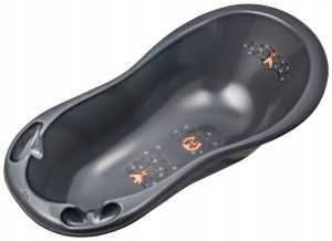 MALTEX Vonia 84cm su kamščiu Pilka plieninė galinė kojelė