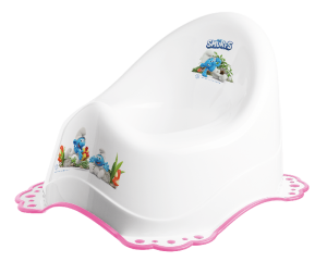 MALTEX Potty 2K Smurfs balta/rožinė