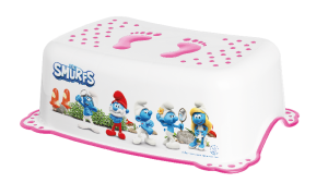 MALTEX Footstool 2K Smurfs balta/rožinė