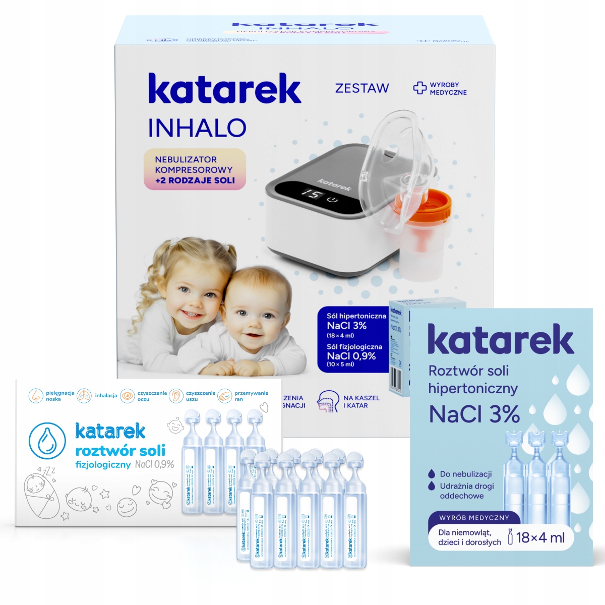 KATAREK Inhalo rinkinys + 2 rūšių druska