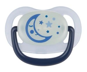 CANPOL naujas silikoninis anatominis čiulptukas 18m+ NIGHT DREAMS mėlynas