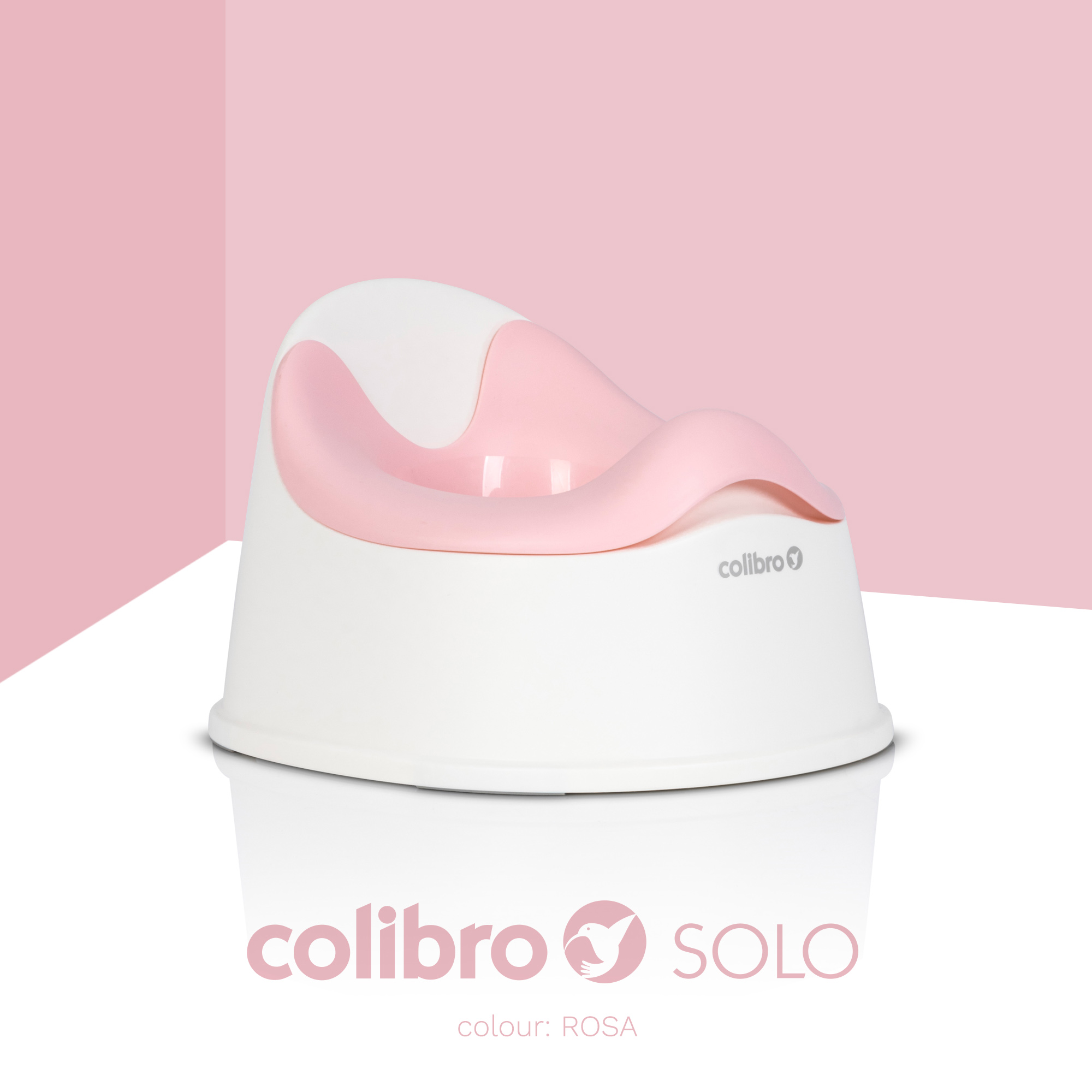 COLIBRO SOLO ROSE vaikiškas puodukas, rožinis
