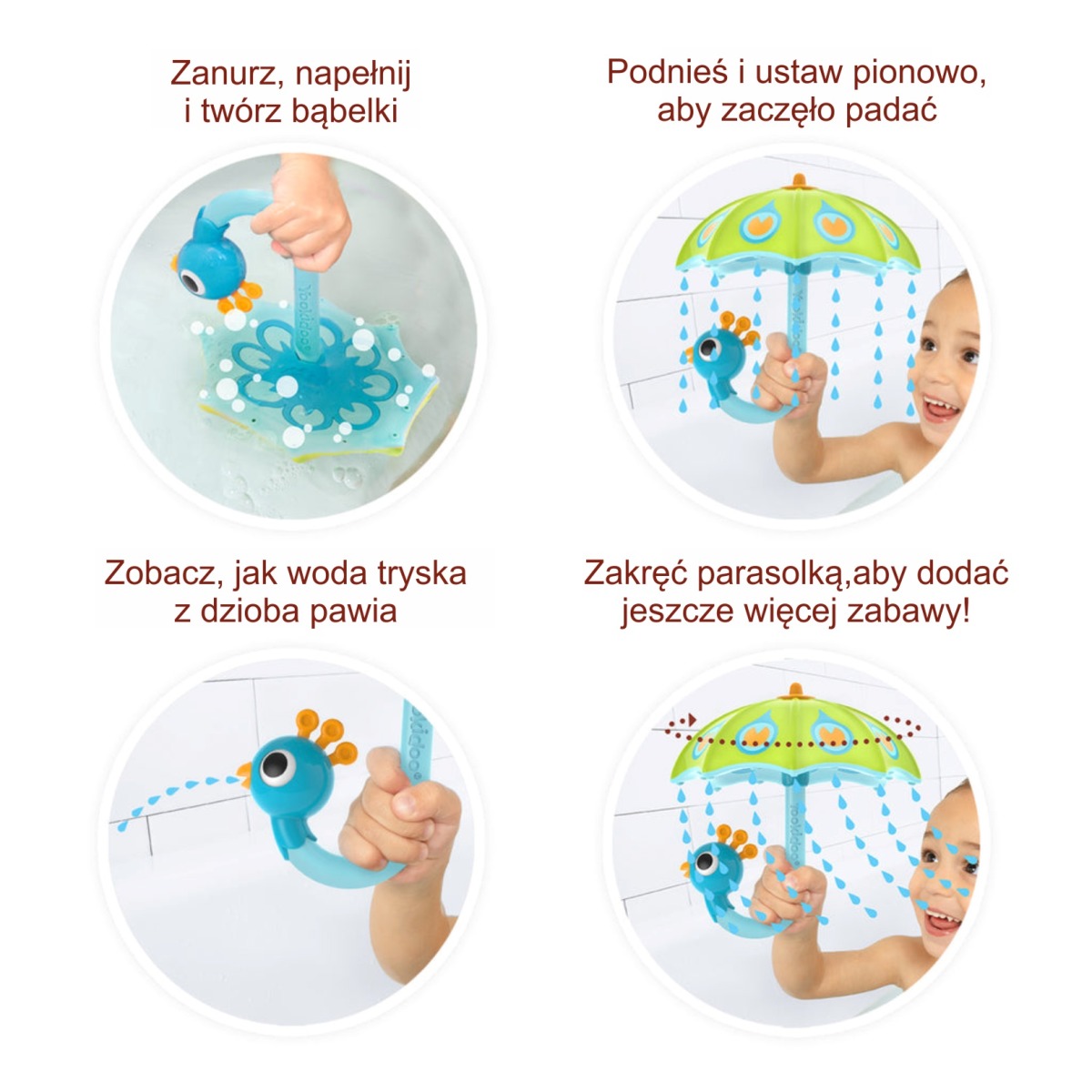 YOOKIDOO Skėtis letenai - žalias - Image 4
