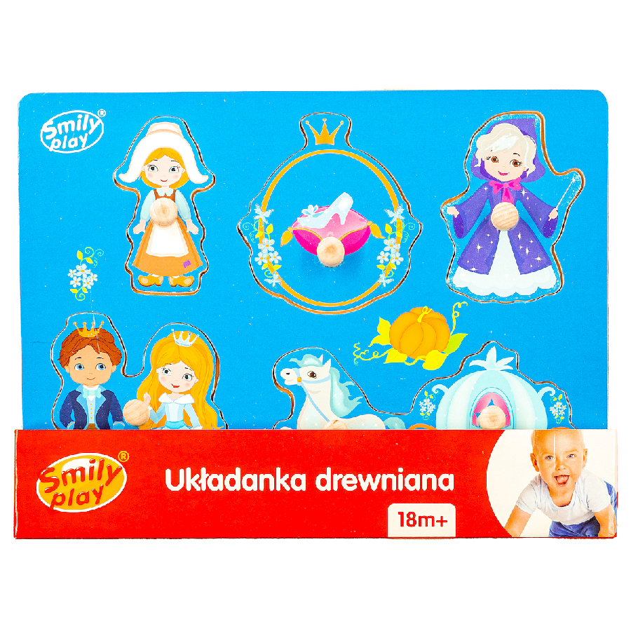 SMILY PLAY Pelenės medinė dėlionė