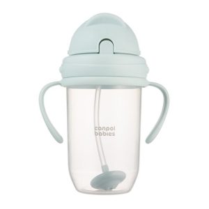 CANPOL Sippy puodelis su vamzdeliu ir svoriu 270ml žalias