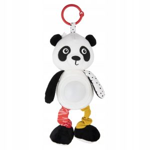 CANPOL pliušinė panda su muzikinės dėžutės pakabuku ir BabiesBoo lempa
