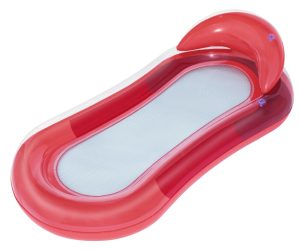 BESTWAY pripučiamas čiužinys su tinkliniu dugnu HydroLuxe Red 1,60x84