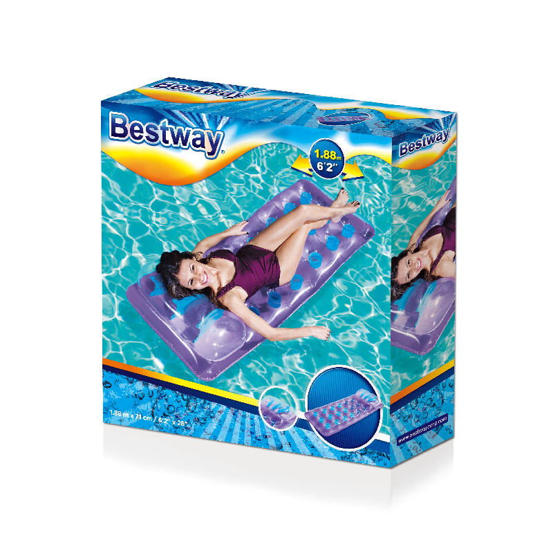 BESTWAY Pripučiamas paplūdimio čiužinys 188x71 violetinis - Image 4