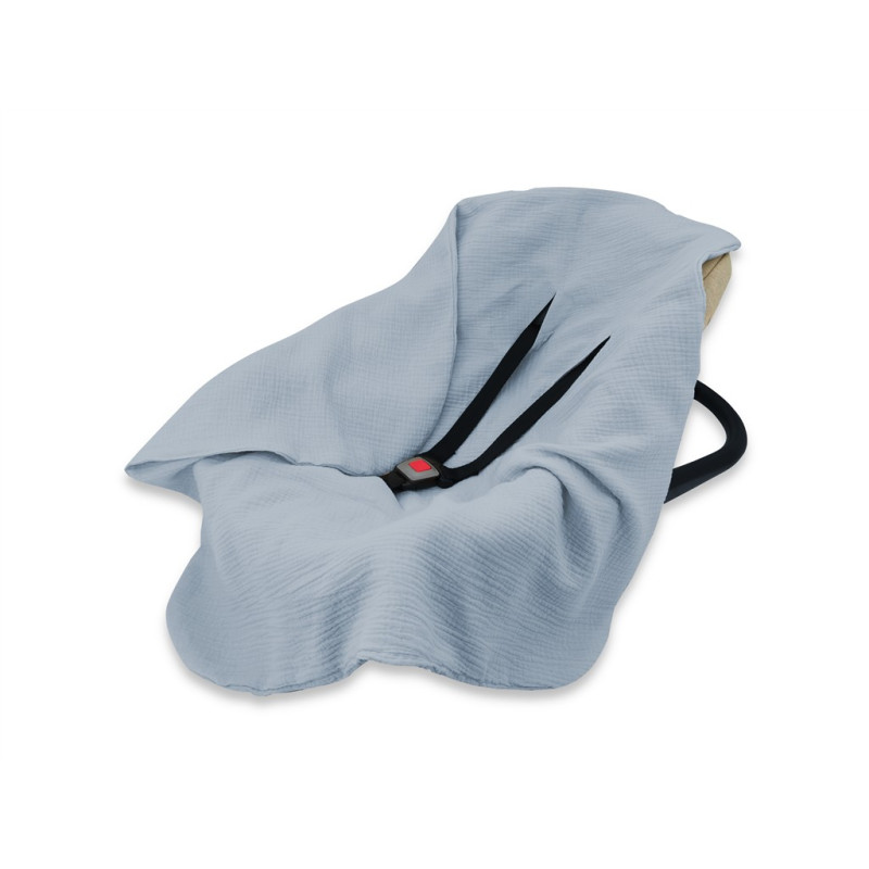 KIECZMERSKI Muslin vytinys - antklodė nešynėms, sėdynė 75x75 cm MUSLIN medvilnė 100% džinsai