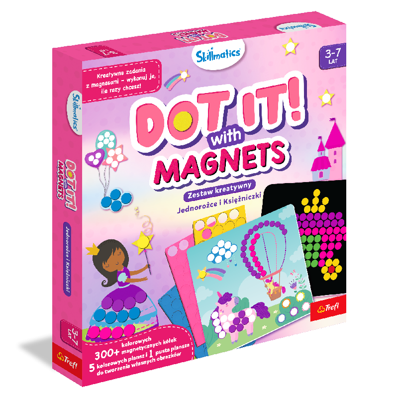 TREFL Skillmatics kūrybinis rinkinys su vienaragių ir princesių magnetais