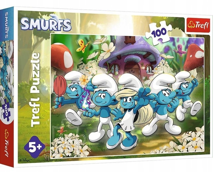 TREFL galvosūkis 100 Susipažinkite su smurfais