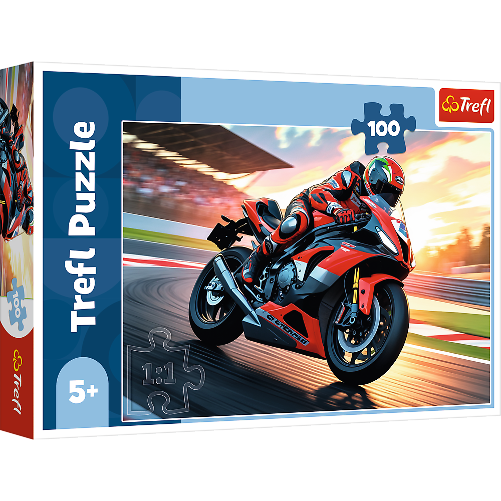TREFL Puzzle 100 Greitas motociklas