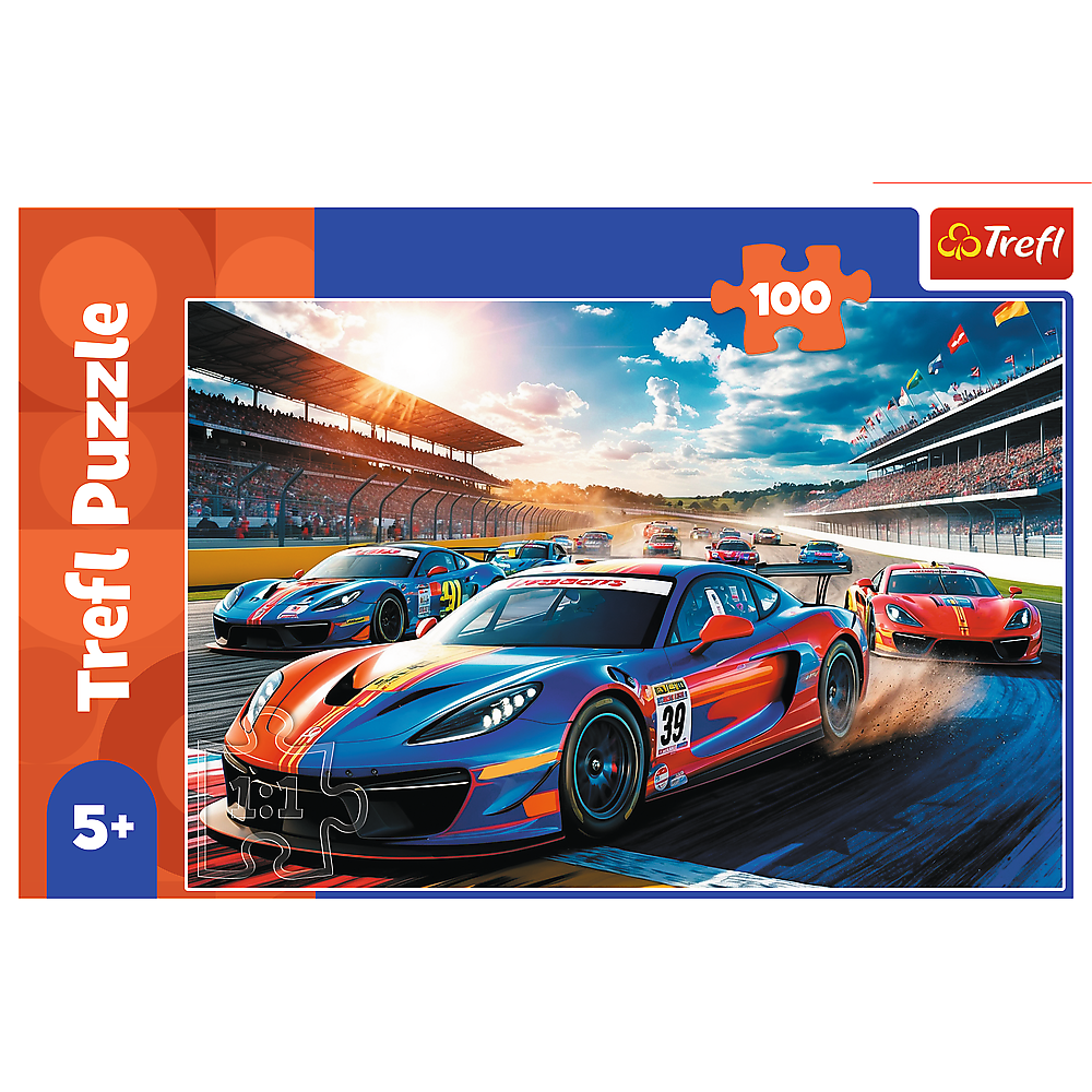 TREFL Puzzle 100 Greitas lenktynininkas