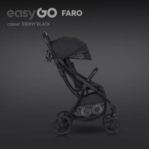EASY GO FARO EBONY BLACK vežimėlis