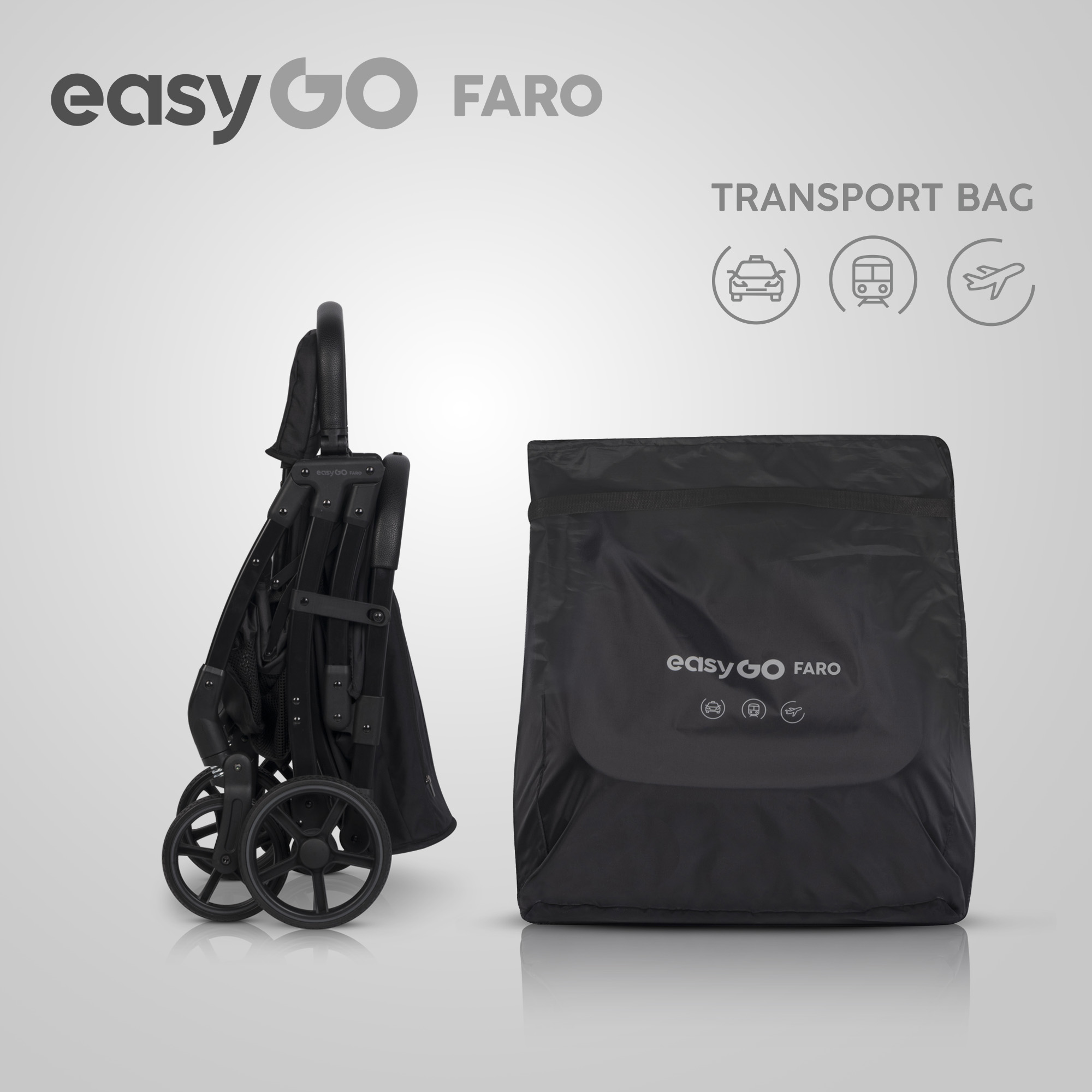 EASY GO FARO EBONY BLACK vežimėlis - Image 2
