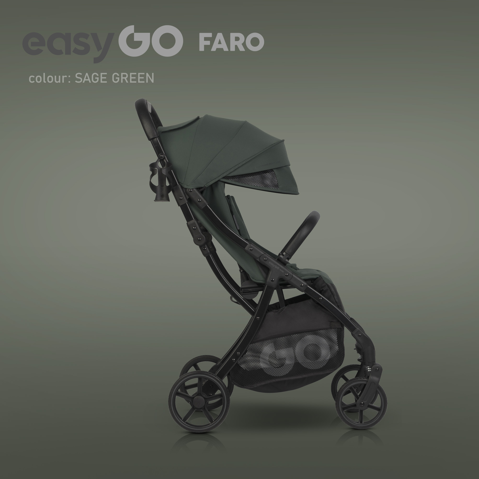 EASY GO FARO SAGE GREEN vežimėlis - Image 5
