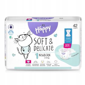 BELLA Baby Happy sauskelnės vaikams 1 Naujagimis 2-5 kg 42 vnt.