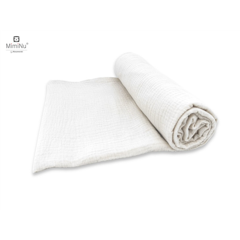 KIECZMERSKI vytinys 120x120 MEDVILNĖS MUSLINAS, 100% medvilnė, kreminė