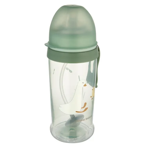 CANPOL Neišsiliejantis buteliukas su tūbele ir svoriu 350ml GOOSE - Image 2