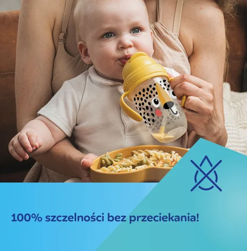 CANPOL Sippy puodelis su vamzdeliu ir svoriu BabiesBoo panda balta - Image 7