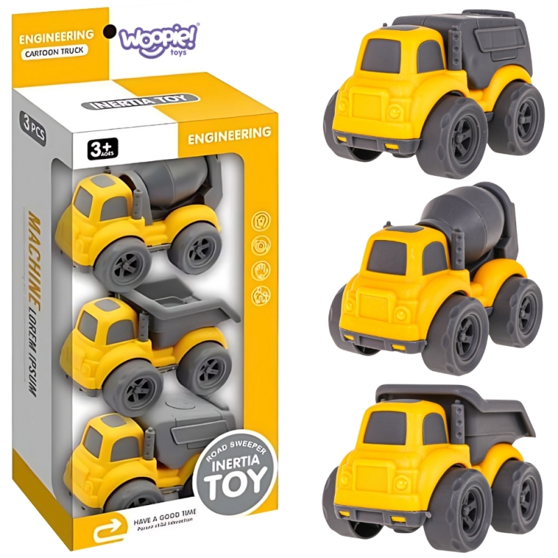 WOOPIE 3 statybinių transporto priemonių rinkinys