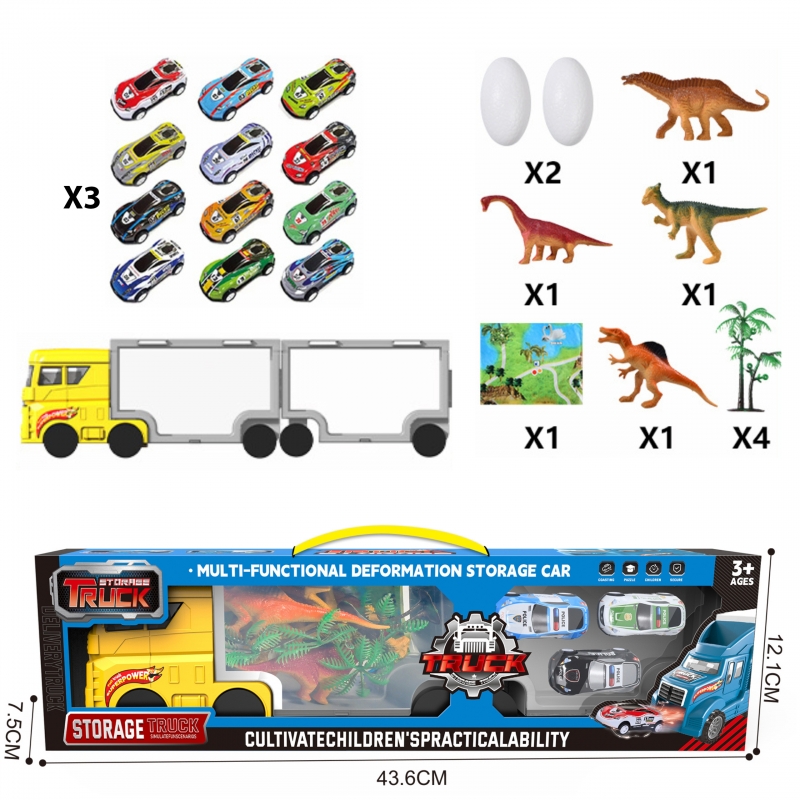 WOOPIE Dinozaurų transportavimo sunkvežimis 21 vnt. - Image 3