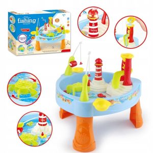 WOOPIE Vandens stalo žvejybos žaidimas Light Sound + 24 priedai