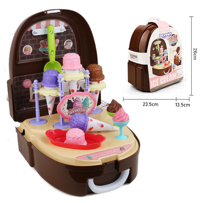 WOOPIE Little Chef rinkinys Ledainės parduotuvė kuprinėje 36 vnt. - Image 2