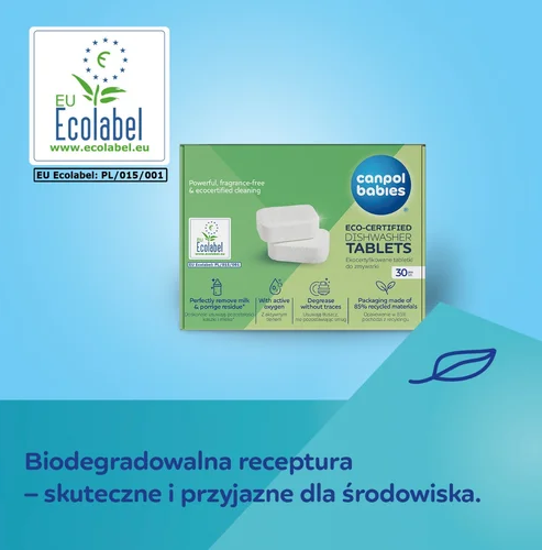 CANPOL Eco-sertifikuotos indaplovės tabletės 30 vnt. - Image 5