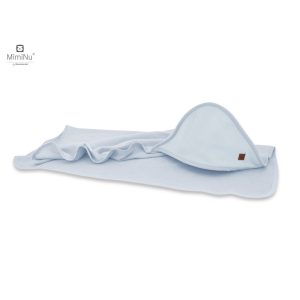 KIECZMERSKI Maudymosi užvalkalas 100x100 MIMINU SOFT + skalbimo šluostė mėlyna