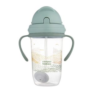 CANPOL Sippy puodelis su vamzdeliu ir svoriu 270ml MOUNTAINS