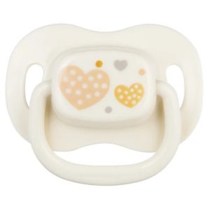 CANPOL Silikoninis simetriškas čiulptukas 6-18 mėn. Newborn baby smėlio spalvos