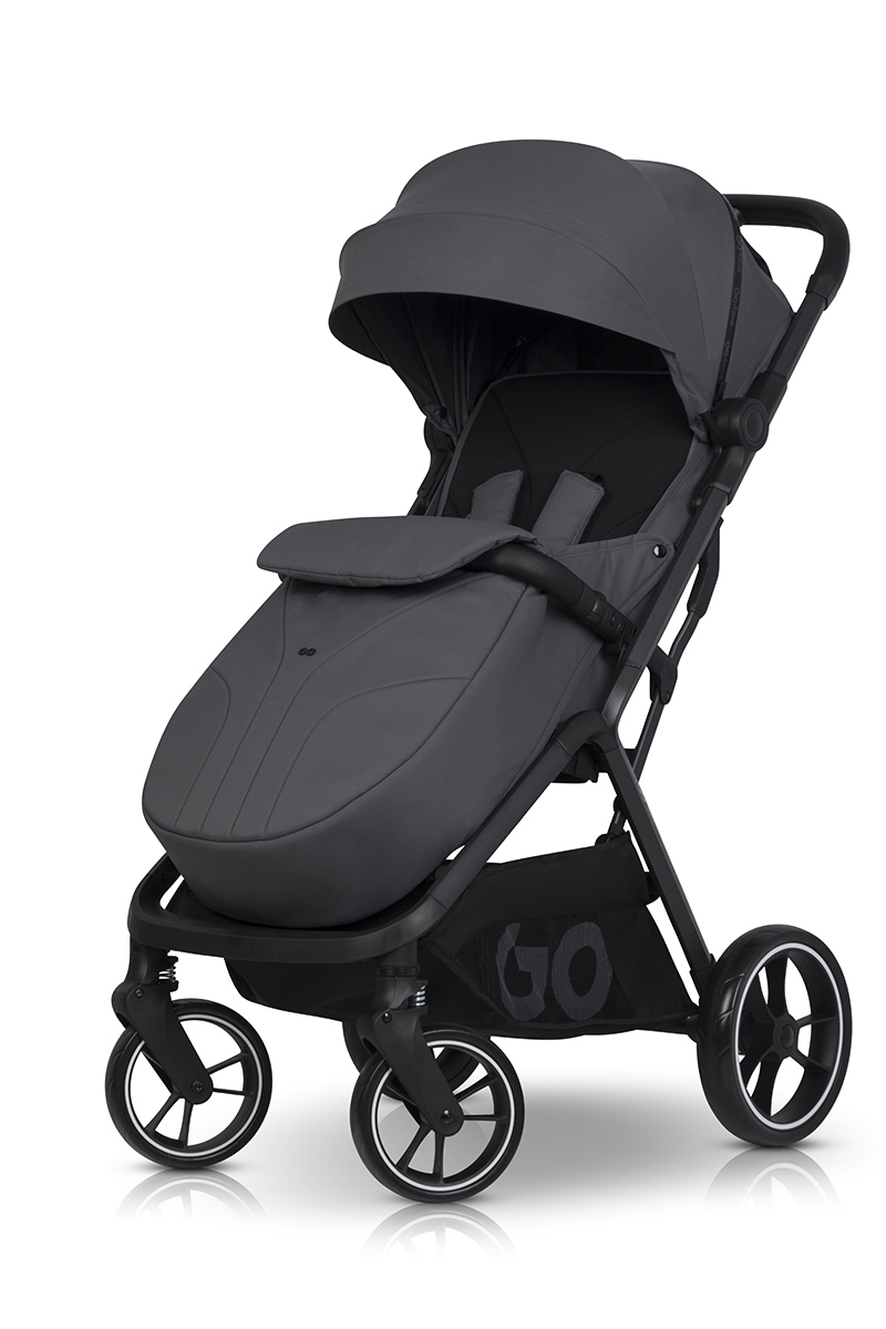 EASY GO Zoya kūdikio vežimėlis drumstai pilkas - Image 3