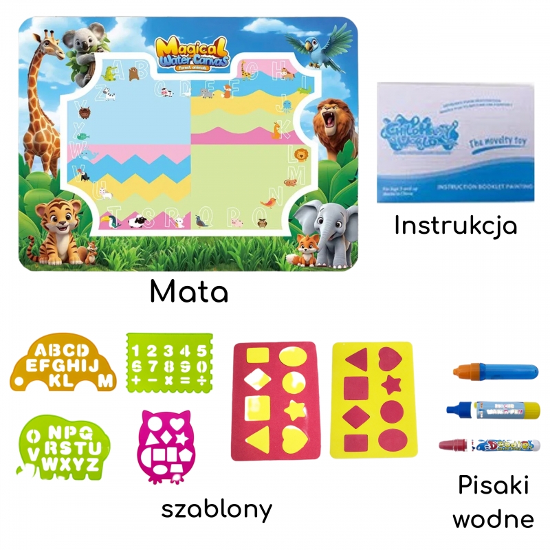 WOOPIE Džiunglių vandens dažymo kilimėlis - Image 4