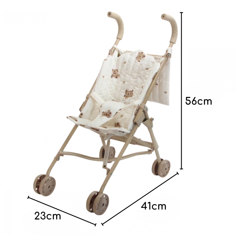WOOPIE Royal Vintage Teddy Bear lėlės vežimėlis - Image 2