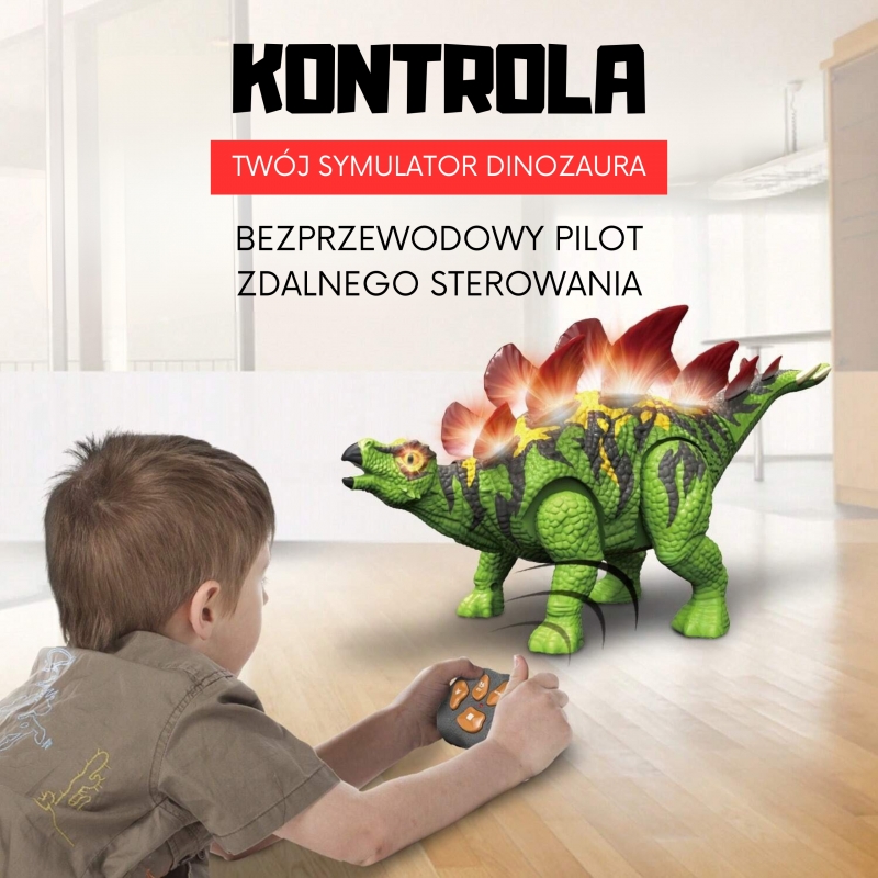 WOOPIE Nuotoliniu būdu valdomas dinozauras Stegosaurus - Image 3
