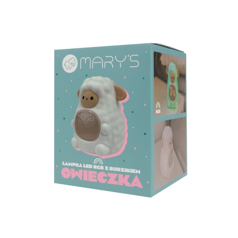 MARY'S LED RGB naktinė lempa Sheep su žadintuvu - Image 4