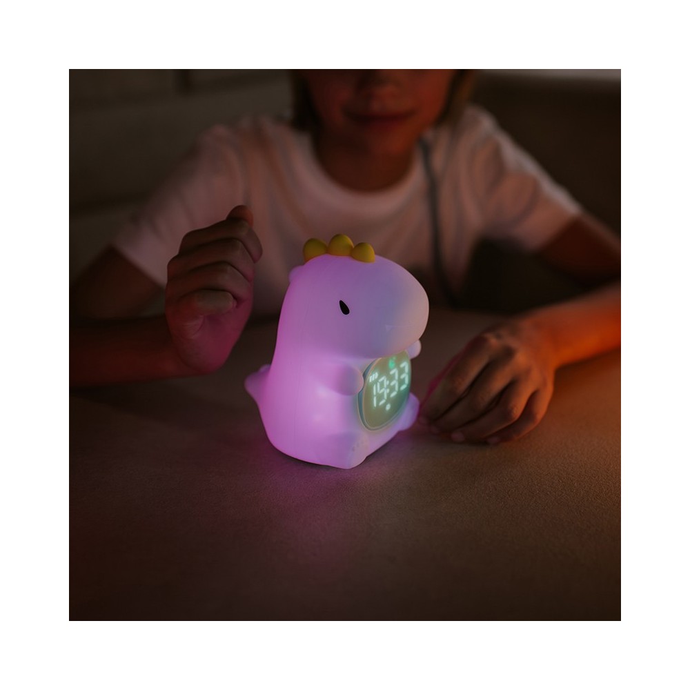 MARY'S RGB Dino LED naktinė lempa su žadintuvu - Image 3