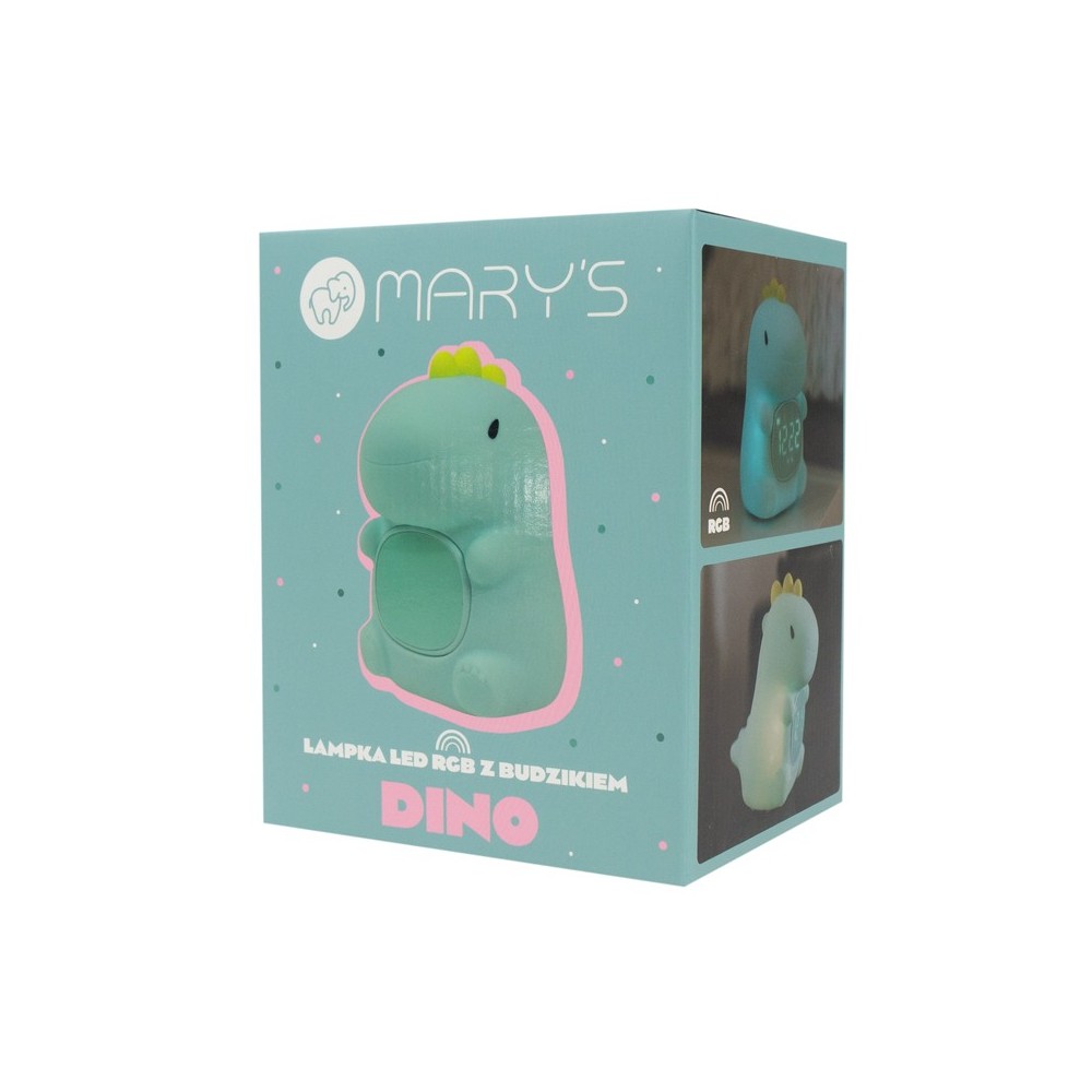 MARY'S RGB Dino LED naktinė lempa su žadintuvu - Image 4