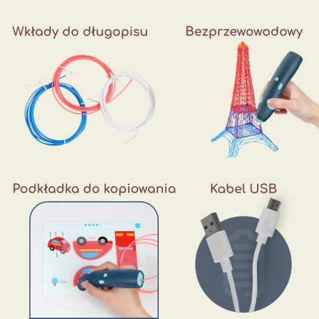 WOOPIE 3D rašiklis su priedais - Image 3