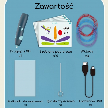 WOOPIE 3D rašiklis su priedais - Image 5