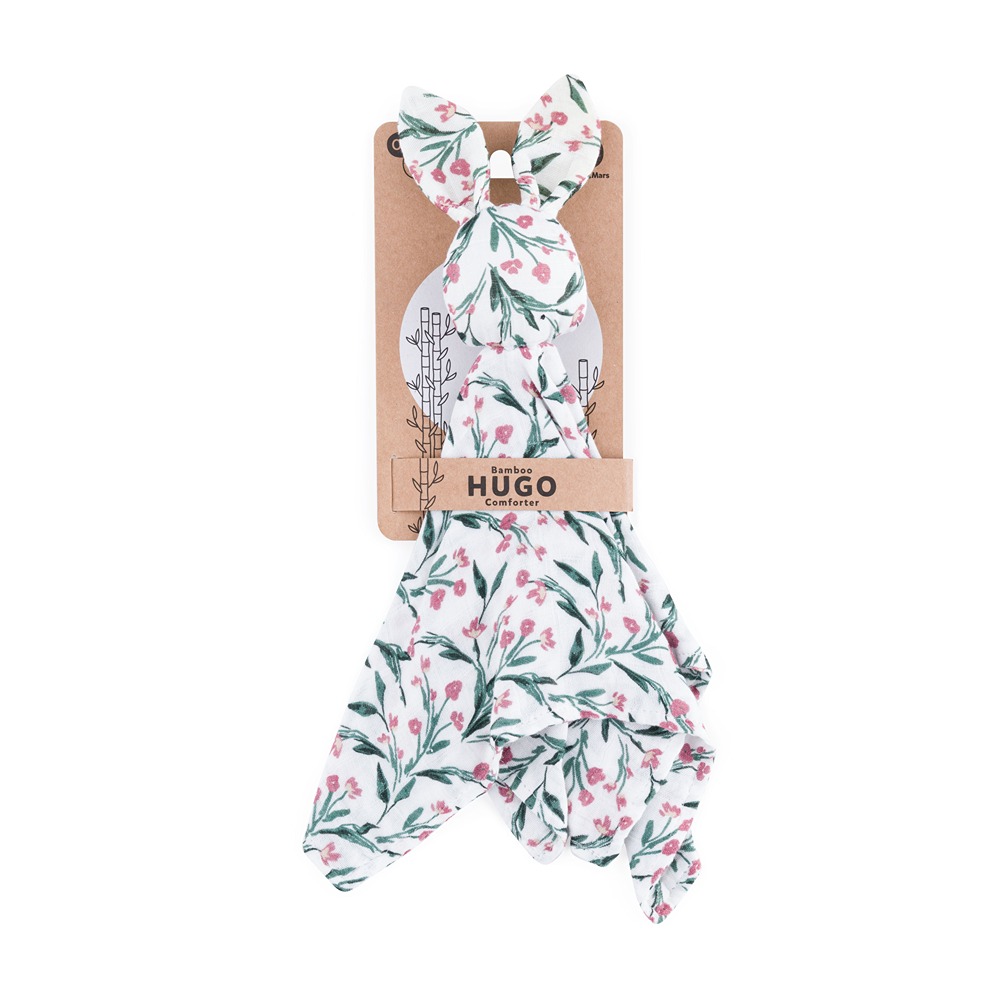 PETITE&MARS Hugo Pink Meadow, bambukinis muslininis mielas žaislas - Image 2