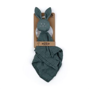 PETITE&MARS Bambuko muslino mielas žaislas Hugo Misty Green