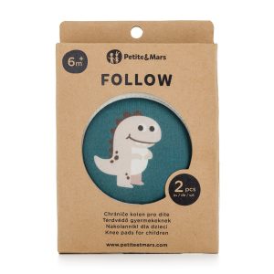 PETITE&MARS Follow Misty Green elastingos kelių pagalvėlės, skirtos ropoti 6 m+